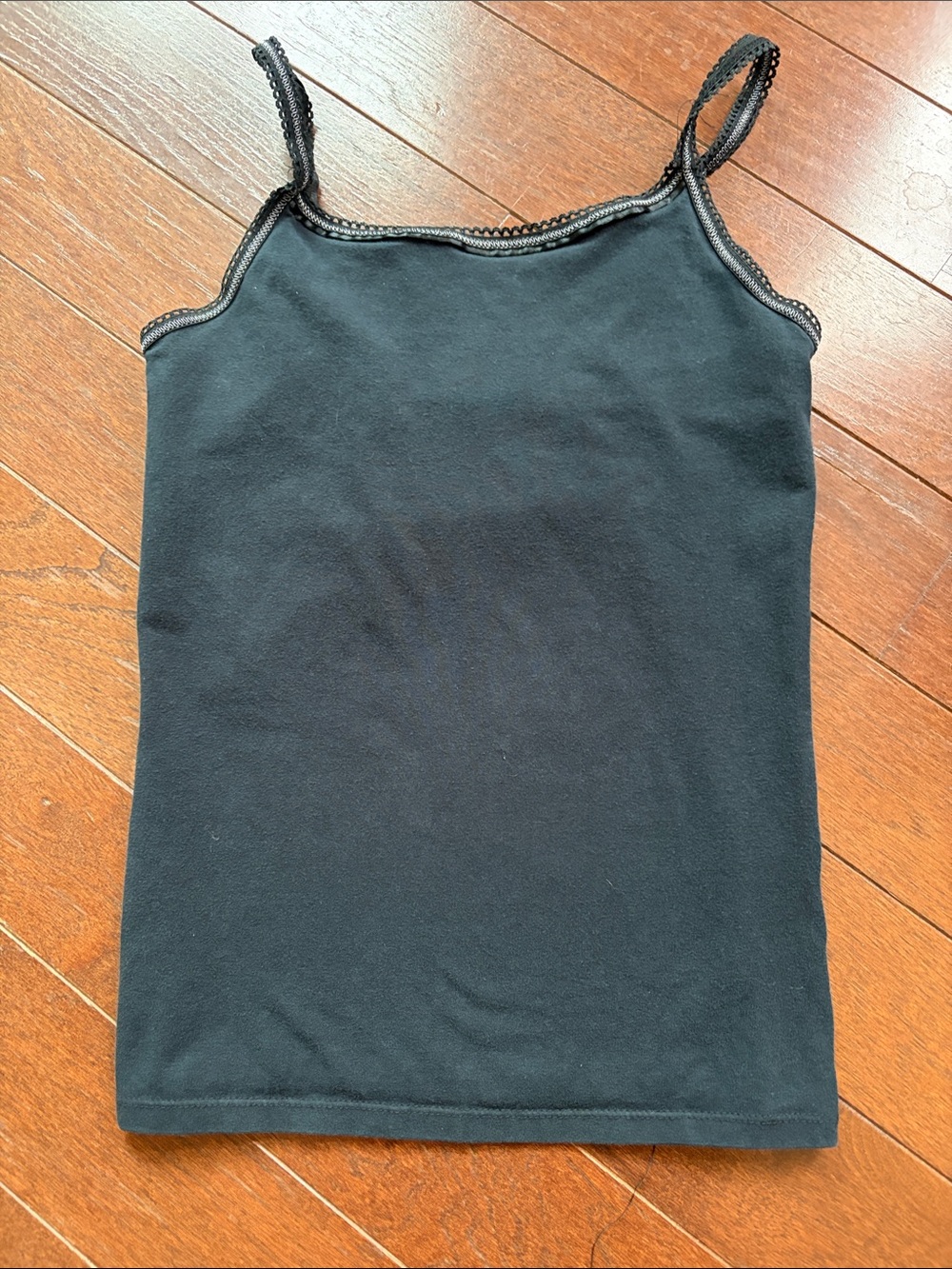 So Wear It Declare It Black Lace-Trim Cami
